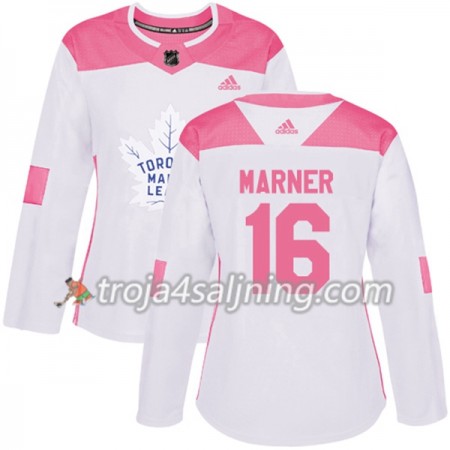 Toronto Maple Leafs tröja Mitchell Marner 16 Vit 2017-2018 Adidas Rosa Fashion Authentic - Dame NHL Tröjor Toronto Maple Leafs tröja Mitchell Marner 16 Vit 2017-2018 Adidas Rosa Fashion Authentic - Dame NHL Tröjor